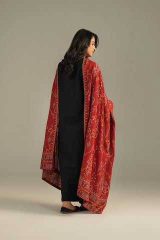 1 Piece Lawn Karandi Embroidered Shawls (CH0051)