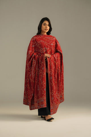 1 Piece Lawn Karandi Embroidered Shawls (CH0051)
