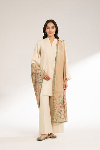 1 Piece Lawn Karandi Embroidered Shawls (CH0052)