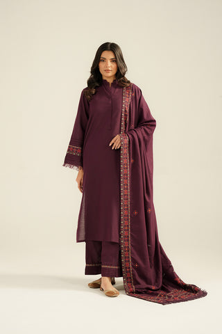 1 Piece Lawn Karandi Embroidered Shawls (CH0053)