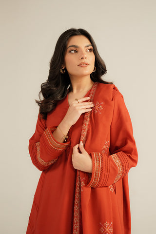 1 Piece Lawn Karandi Embroidered Shawls (CH0054)