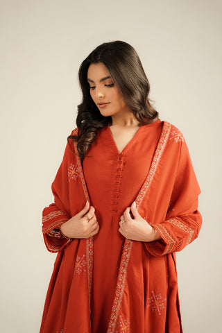 1 Piece Lawn Karandi Embroidered Shawls (CH0054)