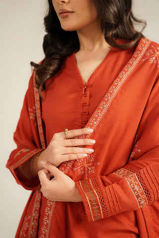 1 Piece Lawn Karandi Embroidered Shawls (CH0054)