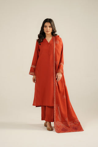 1 Piece Lawn Karandi Embroidered Shawls (CH0054)