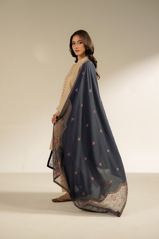 1 Piece Lawn Karandi Embroidered Suit (CH0057)