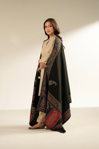 1 Piece Cotton Karandi Embroidered Shawls (CH0058)