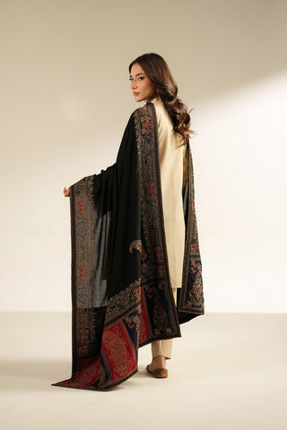 1 Piece Cotton Karandi Embroidered Shawls (CH0058)