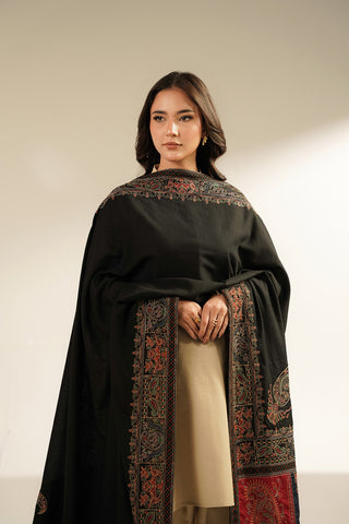 1 Piece Cotton Karandi Embroidered Shawls (CH0058)