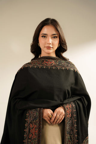 1 Piece Cotton Karandi Embroidered Shawls (CH0058)