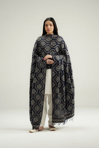 1 Piece Lawn Karandi Embroidered Shawl (CH0093)