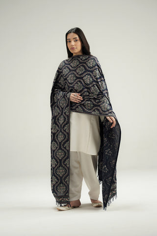 1 Piece Lawn Karandi Embroidered Shawl (CH0093)