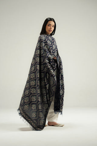 1 Piece Lawn Karandi Embroidered Shawl (CH0093)