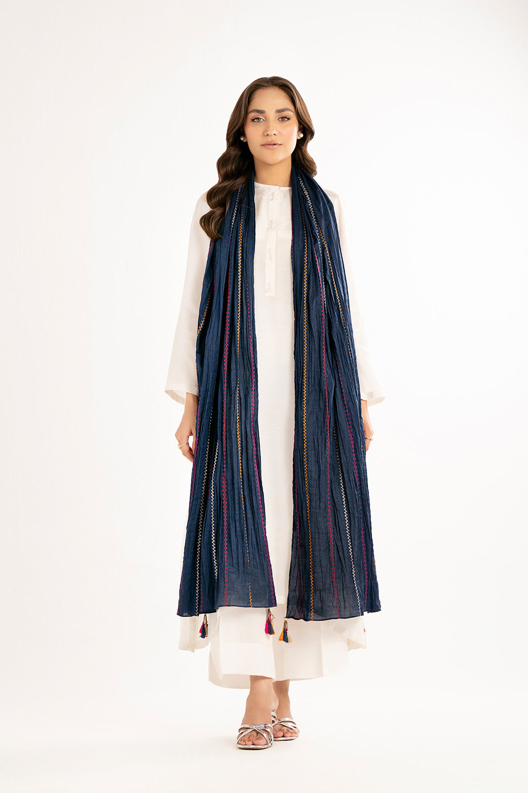 1 Piece Lawn Embroidered Dupattas/Stoles (CO0005)