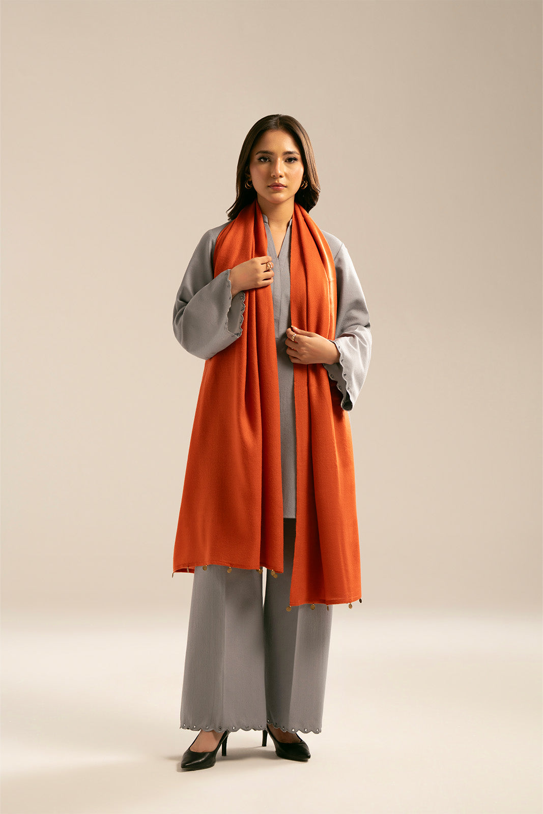 1 Piece Nepali Shawl Fabric Solid (CO0008)