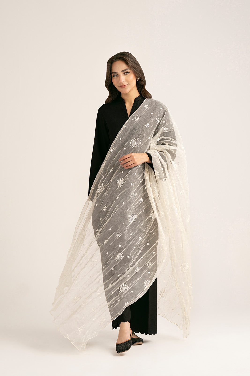 1 Piece Organza Embroidered (CO0023)