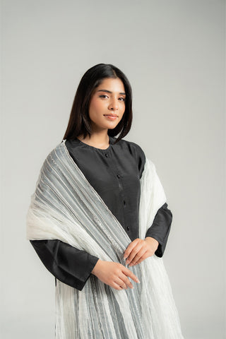1 Piece Synthetic Organza Embroidered Stole (CO0025)