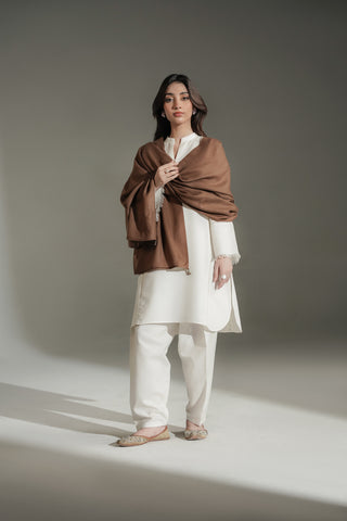 1 Piece Nepali Wool Solid Stole (CO0057)