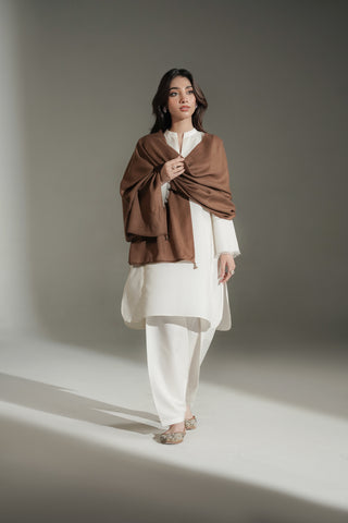 1 Piece Nepali Wool Solid Stole (CO0057)