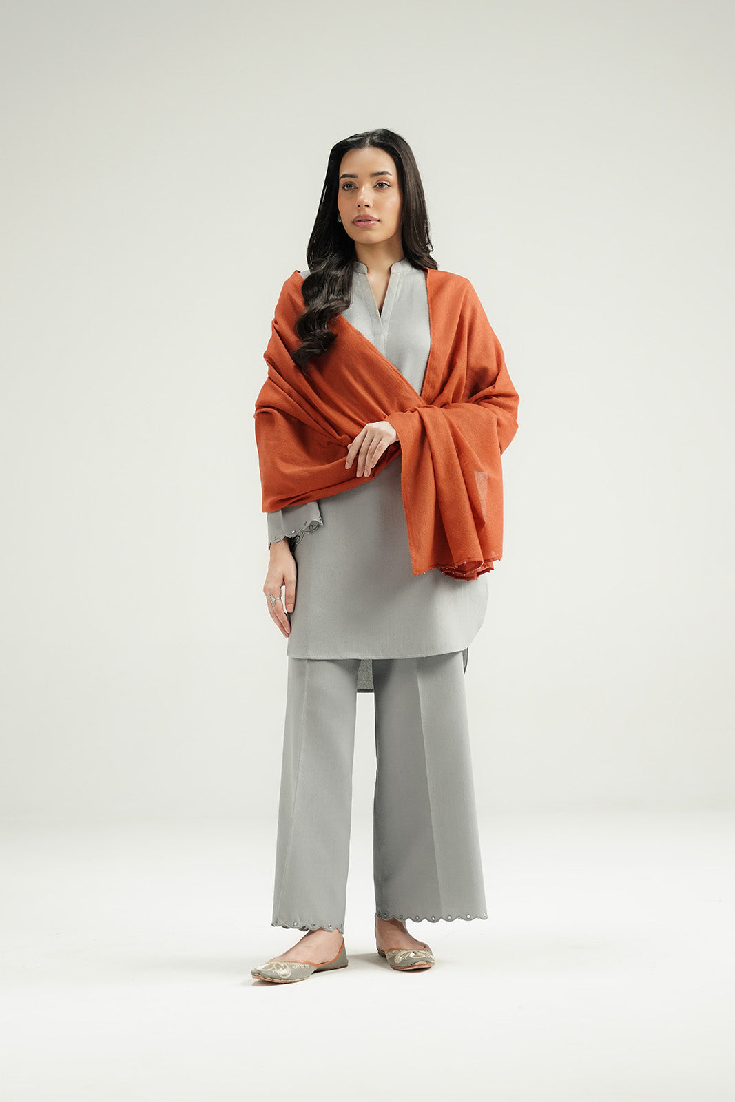 1 Piece Nepali Wool Solid Stole (CO0059)