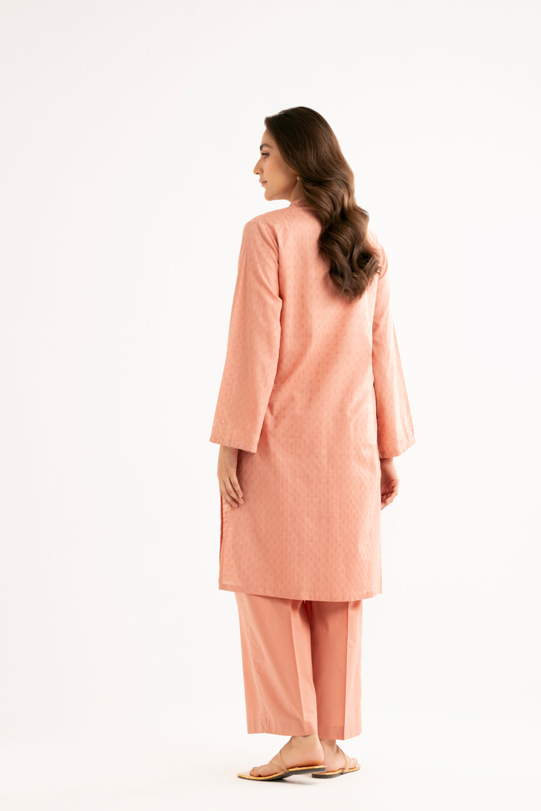 2 Piece Cotton Embroidered Suit (CP0039)