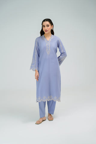 2 Piece Lawn Embroidered Suit (CP0041)