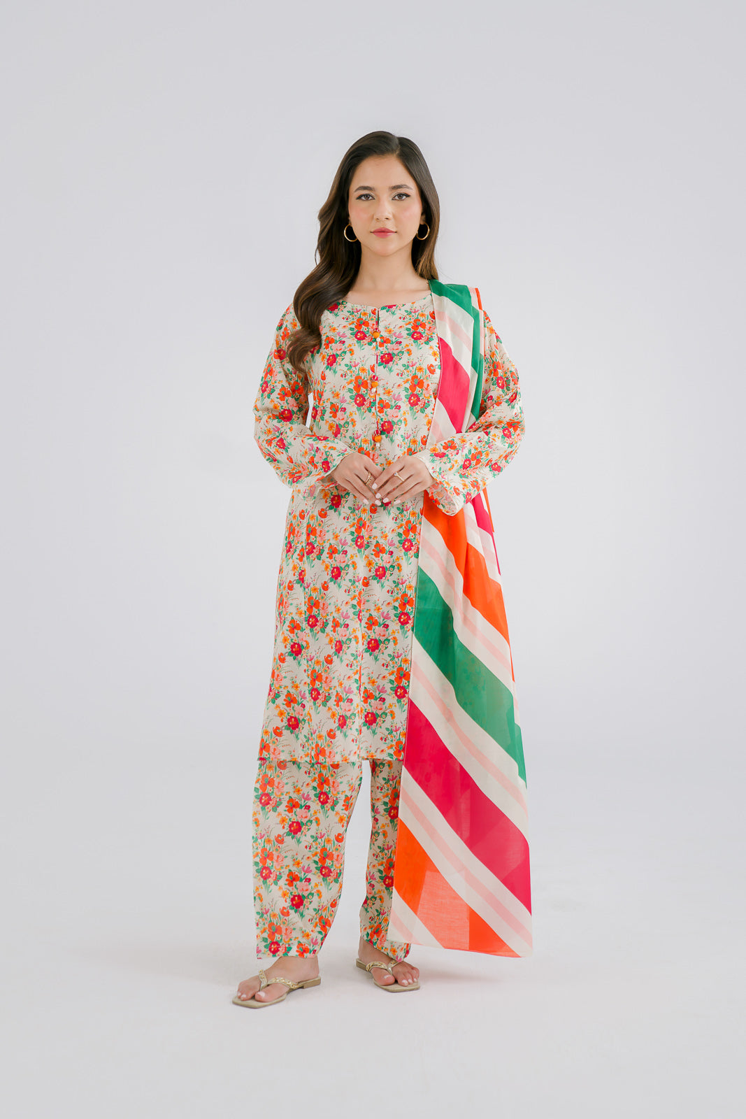 3 Piece Printed Lawn Printed (CP0074)