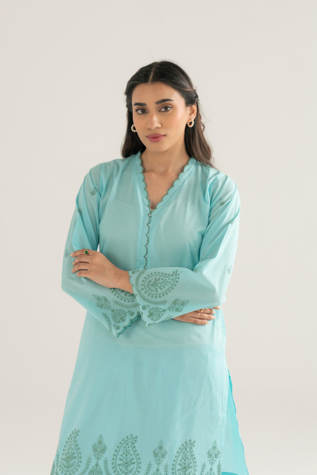 2 Piece Lawn Embroidered Suit (CP0083)