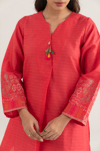 1 Piece Cotton Jacquard Embroidered Shirt (CP0092)