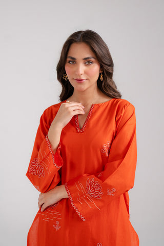 2 Piece Lawn Embroidered Suit (CP0109)