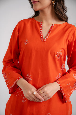 2 Piece Lawn Embroidered Suit (CP0109)