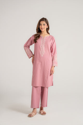 2 Piece Cotton Embroidered Suit (CP0116)