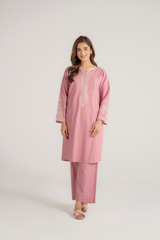 2 Piece Cotton Embroidered Suit (CP0116)