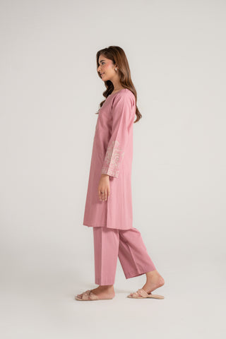 2 Piece Cotton Embroidered Suit (CP0116)