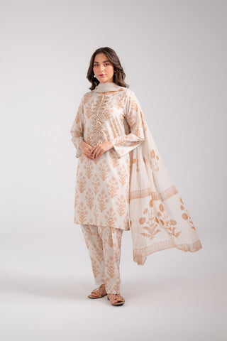 3 Piece Lawn Embroidered Suit (CP0117)