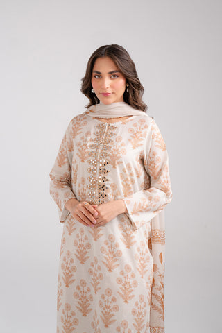 3 Piece Lawn Embroidered Suit (CP0117)