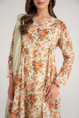 3 Piece Lawn Printed Suit (CP0121)