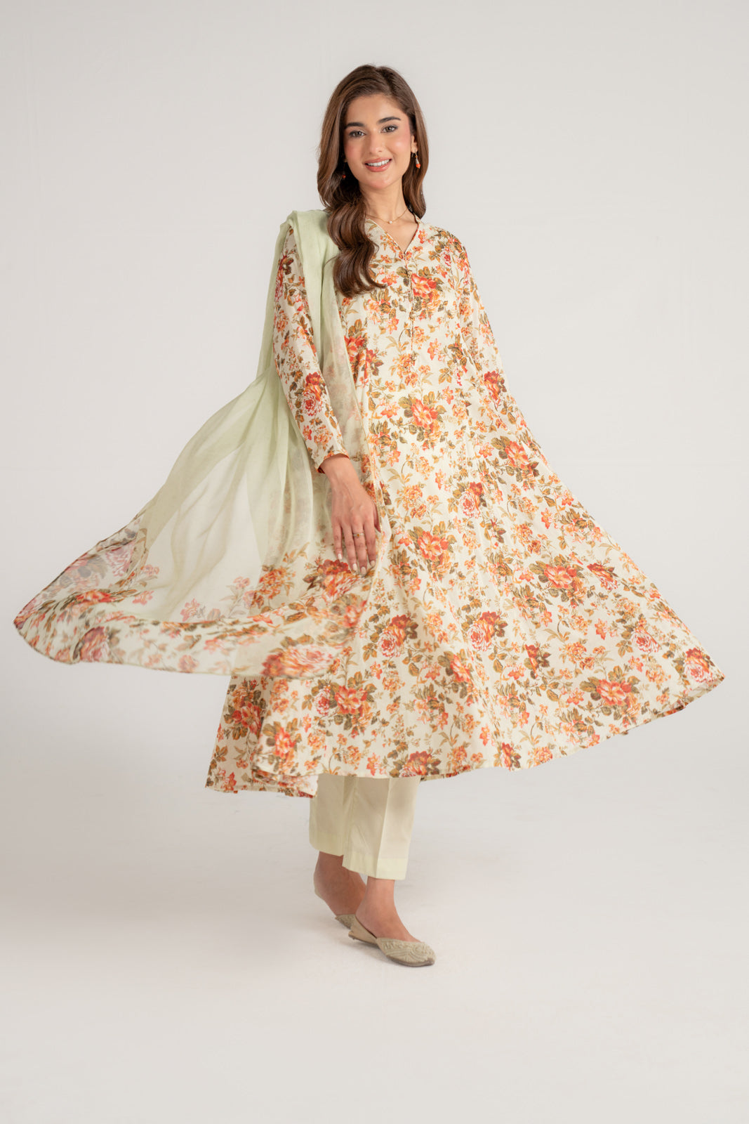 3 Piece Lawn Printed Suit (CP0121)