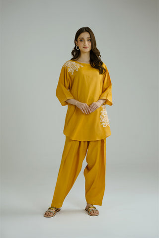 2 Piece Self Jacquard Embroidered (CP0187)