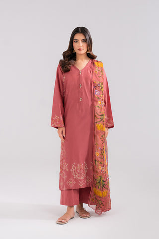3 Piece Lawn Embroidered Suit (CP0188)
