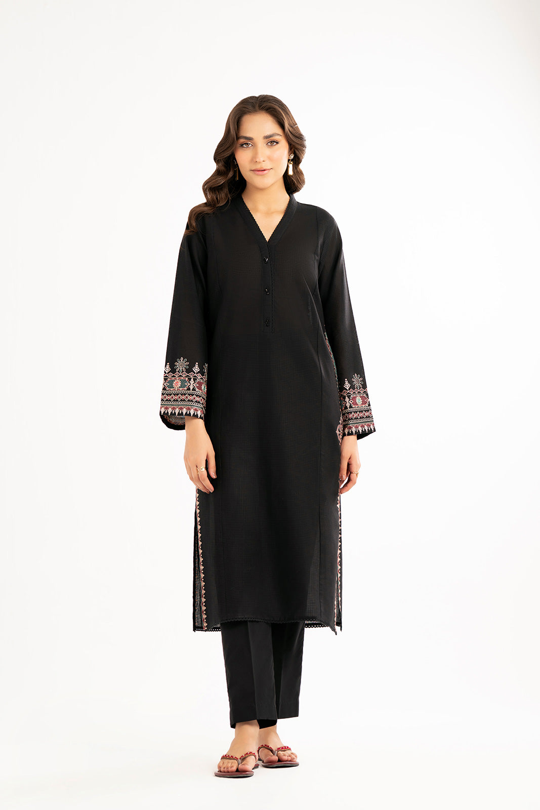 2 Piece Cotton Rip Stop Embroidered Suit (CP0189)
