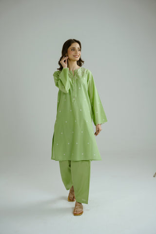 2 Piece Lawn Embroidered Suit (CP0197)