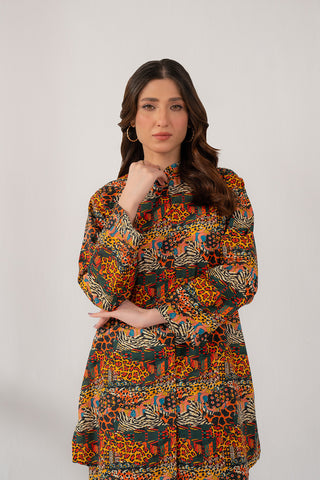 2 Piece Printed Slub Khaddar Printed (CP0219)