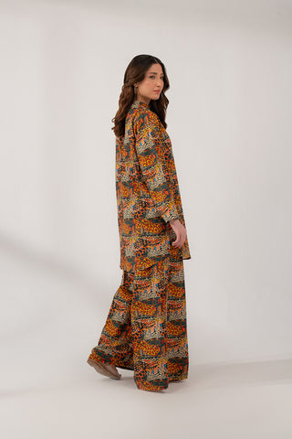 2 Piece Printed Slub Khaddar Printed (CP0219)