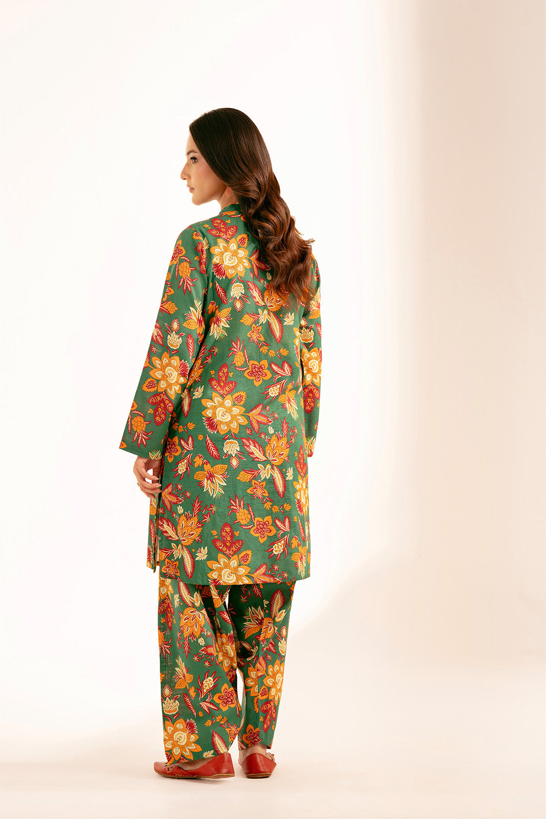 2 Piece Printed Slub Khaddar Printed (CP0221)