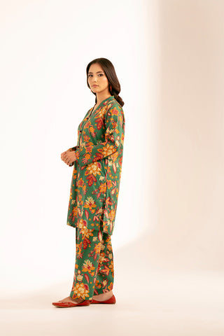 2 Piece Printed Slub Khaddar Printed (CP0221)