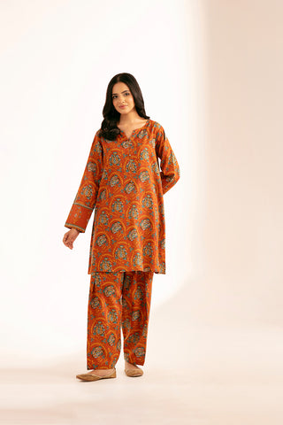 2 Piece Printed Slub Khaddar Printed (CP0224)