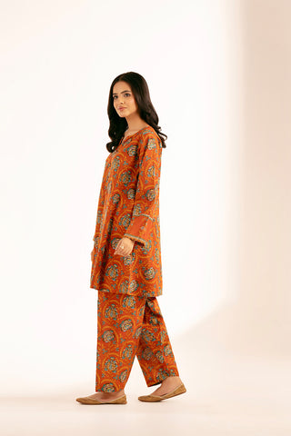 2 Piece Printed Slub Khaddar Printed (CP0224)