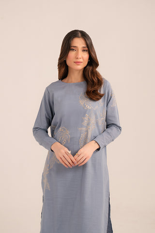 2 Piece Slub Khaddar Embroidered (CP0229)
