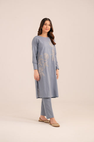 2 Piece Slub Khaddar Embroidered (CP0229)