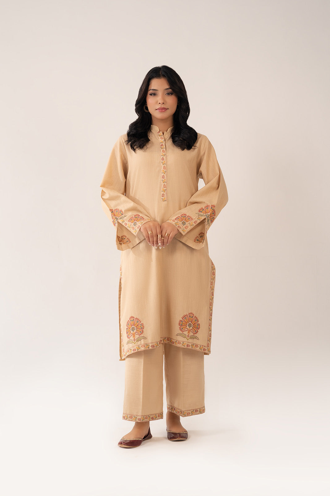 2 Piece Slub Khaddar Embroidered (CP0232)